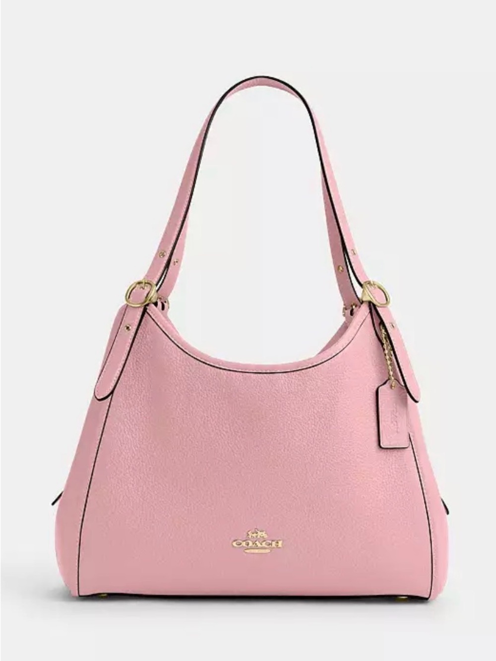 🌸New Coach Erin Shoulder Bag in Gold/Soft Pink (Sold Out Online)